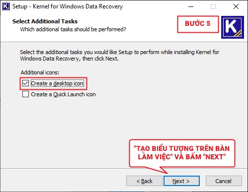 Khôi phục dữ liệu Kernel for Windows Data Recovery – Bước 6