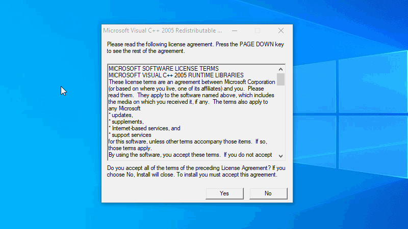 Lỗi “The program can't start because ”  Microsoft Visual C++
