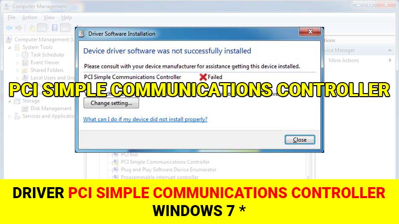 Driver PCI Simple Communications Windows 7 64 bit/ 32 bit