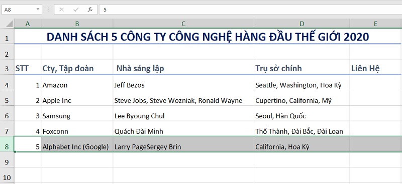 chen-hang-trong-excel-2019-buoc-1 chen-hang-trong-excel-2019-buoc-1
