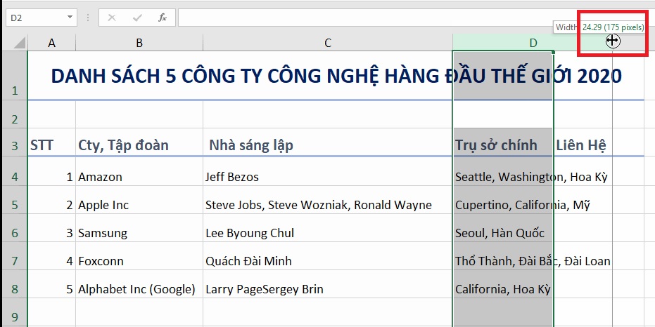 chinh-chieu-rong-cot-excel-2019-buoc-2 chinh-chieu-rong-cot-excel-2019-buoc-2