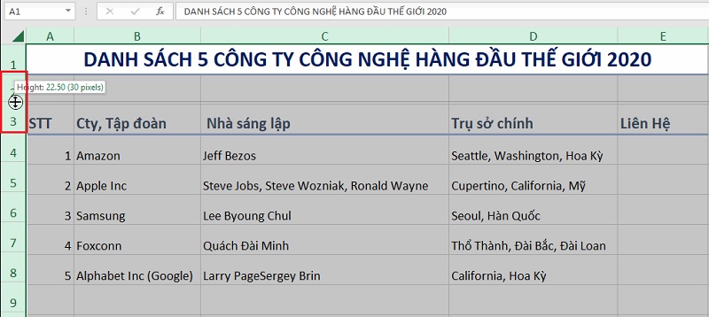 chinh-kich-thuoc-toan-bo-hang-cot-excel-2019-buoc-2 chinh-kich-thuoc-toan-bo-hang-cot-excel-2019-buoc-2