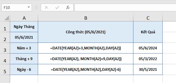 cong-tru-ngay-thang-ham-date-excel-2019 vi-du-2-ham-date-trong-excel-2019