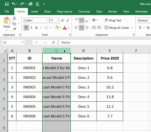 ngat-dong-cac-o-trong-excel-2019-tips ngat-dong-cac-o-trong-excel-2019-Tips
